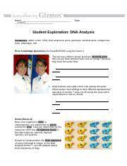 Maybe you would like to learn more about one of these? Dna Analysis Student Exploration Sheet Docx Name Date Student Exploration Dna Analysis Vocabulary Allele Codon Dna Dna Sequence Gene Genotype Course Hero