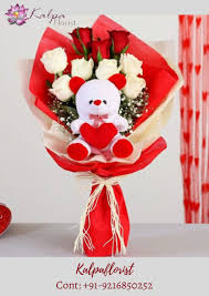 In addition to birthday flowers, get well flowers, romantic flowers and even funeral flowers, we also have dedicated products for special occasions like mother's day flowers, christmas flowers and valentine's day. Flowers With Teddy Bear Online Gifts Delivery In Ludhiana Kalpa Florist