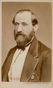 Porträtt av Lars Gabriel Horngren, sidenfabrikör. Visitkortsfotografi