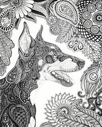 Pin By Stanli Rightnowar On Darling Dobermans In 2020 Dog Coloring Page Zentangle Animals Doberman