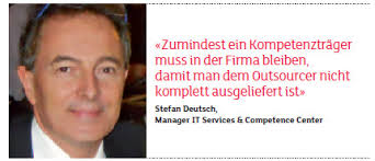 One company contacting with another company to provide services presently done by own. Was Bringen Die Externen Wirklich Computerworld Ch