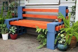 Cinder Block Bench Diy Backyard Cinder Block Furniture Backyard Projects