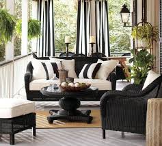Black And White Striped Patio Decor Outdoor Living Space Ideas Inspiration 80 Designs For Creating An Outdoor Oasis Bystephanielynn Outdoor Rooms Outdoor Living Space Outdoor Drapes