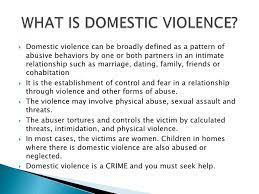 Although incidences of domestic violence have been reported in every ethnic group, age, and income bracket. Domestic Violence