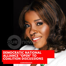 The Democratic National Alliance is “open to having discussions with  independent parties and viable intendent candidates,” who share the same  ideology and philosophy as the party, according to DNA leader Arinthia  Komolafe.