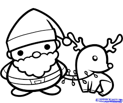 Santa coloring pages for kids online. Simple Santa Coloring Pictures Novocom Top