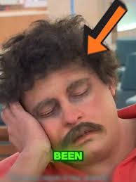 Sleeping Man Statue in Airport Moving