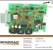 Generac 0G3958CSRV/0G3958C R200A Control Board Assembly PCB ...