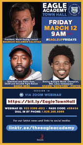 Sign up today for $19.99/month or just $99.99 for an entire year. Eagle Academy Found On Twitter Join Us This Friday In Discussion With Three Prominent Figures In The Boxing Community President Of The World Boxing Council Mauricio Sulaiman Saldivar Boxing Multiple World Champion And