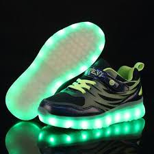 Boys Girls Glowing Sneakers Led Light Shoes Kidbaba