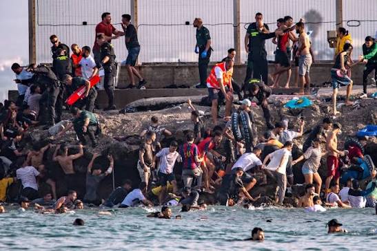 At Least 18 Die after Breach of Border between Morocco and Spanish  Territory of Ceuta