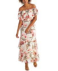 Gibsonlook shirred satin midi dress. Inc International Concepts Inc Elizabeth Make A Wish Off The Shoulder Maxi Dress Created For Macy S Reviews Dresses Women Macy S