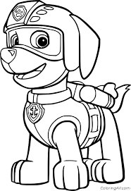 Thousands pictures for downloading and printing! Zuma Paw Patrol Coloring Pages Coloringall