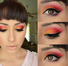 Maquillaje Amarillo Rojo