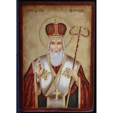 A participat la sinodul i ecumenic . Icoana Pictata Pe Lemn Sfantul Alexandru 1 Artizanat Opait 22x18cm Emag Ro