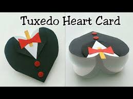 In playing cards, a suit is one of the categories into which the cards of a deck are divided. Suit Card Tuxedo Heart Card How To Make Tuxedo Card Suit Tuxedo Heart Greeting Card Tutorial Youtube