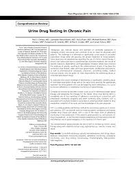 When you need dna collection for legal dna testing, a ddc scheduling specialist locates a facility near you and arranges an appointment convenient to your schedule. Pdf Urine Drug Testing In Chronic Pain