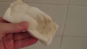 Scrape off tough buildup with a razor blade. Mr Clean Magic Eraser And Cleaning Your Shower Tile Grout Youtube