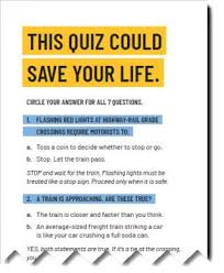 The trains which run underground are very popular in some countries. New Drivers Operation Lifesaver