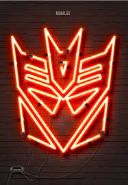 Decepticon Neon Signs Neon Transformer Tattoo