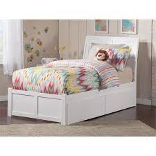 Our best selling jubilee bunk bed with trundle is now available in surf white. Leo Lacey Urban Twin Storage Platform Bed In White Ll 1653333