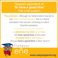 Remember to add de la before these words to indicate. How Do I Say Have A Good Time En Espanol Easy Espanol