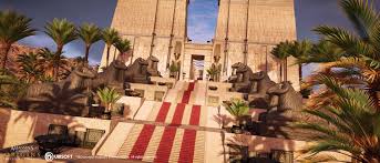 Ac Odyssey Birds Of A Feather Maps Artstation Assassin S Creed Origins The Curse Of The Pharaohs Dlc Thebes City Overall Silhouette Martin Assassins Creed Origins Thebes Assassins Creed