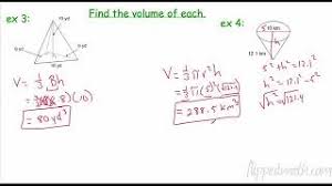 Find the total area of the wet surface. 10 4 Volume Of Pyramids And Cones Geometry