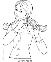 Free coloring pages to print or color online. Getting Ready Coloring Pages For Girls
