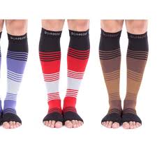 Open Toe Tricolor Compression Socks 20 30 Mmhg
