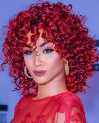 This short hairstyle is on the top of the list of short hairstyles for african american women this year. Amazon Com Elim Curly Kinky Wigs For Black Women Short Red Wavy Afro Bob Soft Wigs With Natural Bangs African American Womens Hair Wig With Comfortable Wig Cap Z014r Beauty