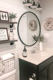 I scoured pinterest for lots of different. These 29 Farmhouse Bathroom Ideas Are The Perfect Inspiration For A Diy Farmhouse Bat Farmhouse Bathroom Decor Farmhouse Bathroom Mirrors Small Bathroom Decor
