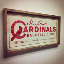 St Louis Cardinals Baseball Club Hand Painted Sign Measures 26x14 Hand St Louis Cardinals Man Cave Ideas St Louis Cardinals Baseball Stl Cardinals Baseball