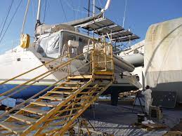Pussycat Is A 44 Lagoon 440 Catamaran That Has Been Recently Hauled Out At Platypus Marine Inc For Her Extensive Dry Dock Perio Catamaran Yacht Design Lagoon
