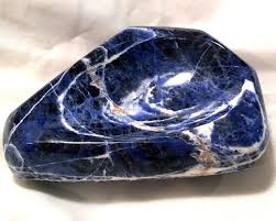 4 5 Sodalite Gemstone Bowl New Beginnings Metaphysical Crystal Healing Stones Open Psychic Channels Calming Free Crystal Healing Stones Healing Stones Crystal Healing