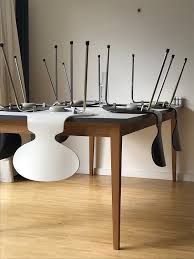 All laminate dining furniture by chromcraft has a modern and casual appearance. Dining Table White Formica Desk Industrial Design Rekord Furniture