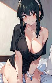 Yor Briar teasing with her tits - Rule 34 AI Art