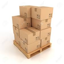 Download Cardboard Boxes On Wooden Palette 3d Illustration Stock Photo Picture And Royalty Free Image Image 12331237 PSD Mockup Templates