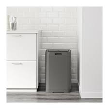 Gigantisk Dark Grey Touch Top Bin 60 L Ikea Ikea Trash Can Ikea Shopping