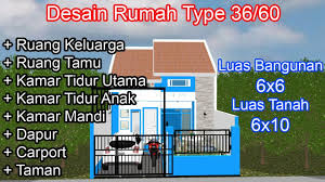 Rumah type 30/60 artinya rumah tersebut memiliki luas bangunan 30 m2 dan luas tanah 60 m2. Rumah Subsidi Type 36 60 Desain Dan Renovasi Rumah Kpr Type 36 60 Terbaru Youtube