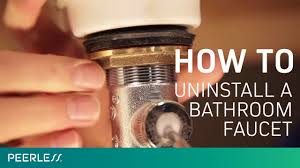 how to remove a bathroom faucet youtube