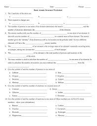 Introduction to chemistry worksheet answers , history of the periodic table worksheet answers 100 , 6 3 periodic trends section review. 35 Atomic Structure And The Periodic Table Worksheet Free Worksheet Spreadsheet