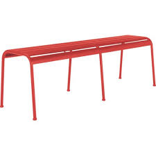 Metal benches offer better reliability and serve as a perfect investment for anyone. Habitat Darwin Red Metal 3 Seater Garden Dining Bench Red