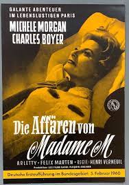 MAXIME Die Affären von Madame M 1960 Vintage ADVERT MICHELE MORGAN | eBay