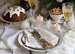 If you love one bold color, go for it, but keep the competition in check—or, in this case, in toile. Christmas And New Year Holiday Table Setting Celebration Place Setting For Xmas Dinner Holiday Decorations Decor Plate Tangerines Glasses With Champagne Fruit Cake Stock Photo Picture And Royalty Free Image Image 90011871