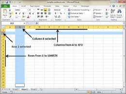 Rows Columns In Excel 2010 Tutorialspoint