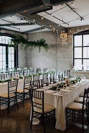This Mid Century Storys Building Wedding In Downtown Toronto Has A Great Use Of Greenery Junebug Weddings Wedding Decor Elegant Downtown Wedding Venues Downtown Wedding