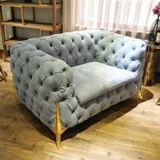 Faites un achat qualitatif et optez pour le canapé cuir, une garantie de solidité et de longévité. Offre Speciale 2019 Design De Luxe A La Maison Populaire Canape D Amour Avec Pieds En Acier Inoxydable Ce 8898