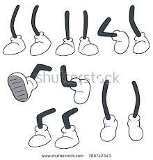 Vector Set Of Cartoon Leg Cartoon Legs Cartoon Art Styles Cartoon Style Drawing
