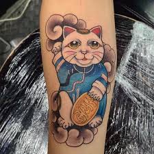 Hình xăm mèo thần tài ở ngực nam : 39 Hinh XÄƒm Meo Tháº§n Tai Ä'áº¹p Cá»§a Nháº­t Báº£n Tadashi Tattoo